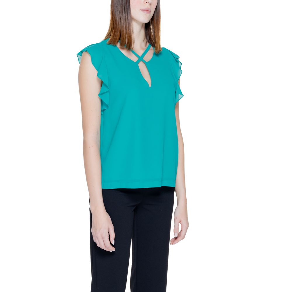 Rinascimento Green Polyester Blouse